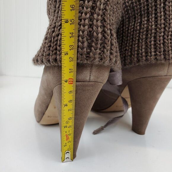 See by Chloe Suede Lace Up Knit Sock Bootie SH-038 - Picture 12 of 12